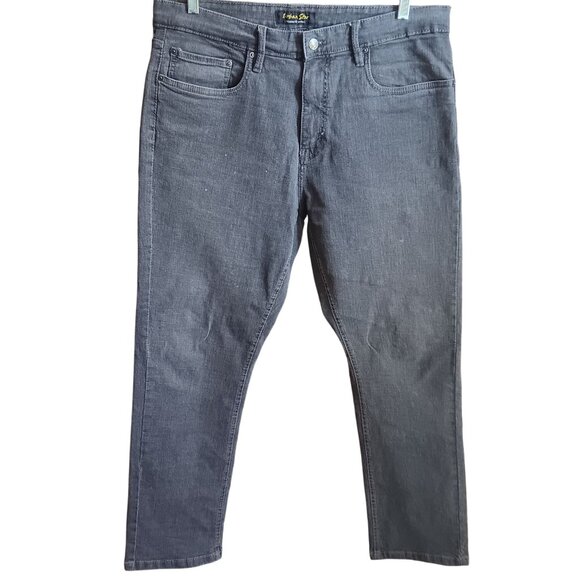 36x32 Urban Star Premium Apparel Mens Grey Denim Jeans Relaxed - Picture 3 of 7